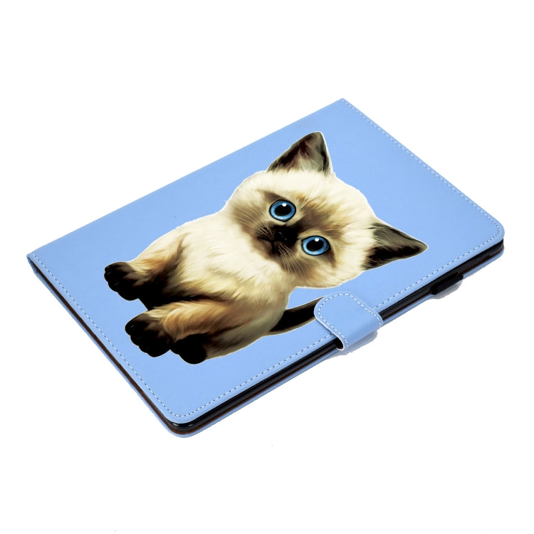 For iPad Pro 11 inch 2020 Sewing Thread Left and Right Painted Plate with Sleep Function & Pen Cover & Anti-skid strip & Bracket(Cat) - iPad Pro 11 (2020) Cases by buy2fix | Online Shopping UK | buy2fix