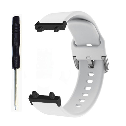 For Amazfit T-Rex 2 Silicone Reverse Buckle Watch Band(White) by buy2fix