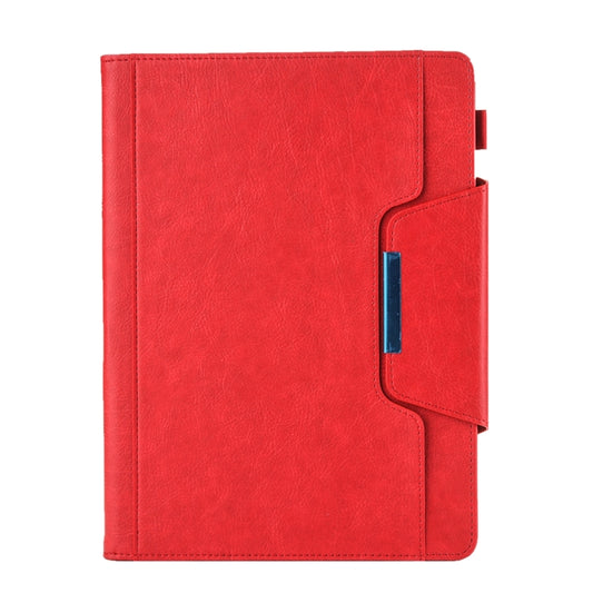 For iPad Pro 11 (2020) & (2018) Big Metal Button Business Tablet PC Protective Leather Case with Bracket & Card Slot & Photo Holder & Wallet(Red) - iPad Pro 11 (2018) Cases by buy2fix | Online Shopping UK | buy2fix