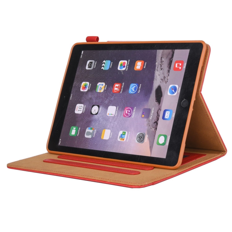 For iPad Pro 11 (2020) & (2018) Big Metal Button Business Tablet PC Protective Leather Case with Bracket & Card Slot & Photo Holder & Wallet(Red) - iPad Pro 11 (2018) Cases by buy2fix | Online Shopping UK | buy2fix