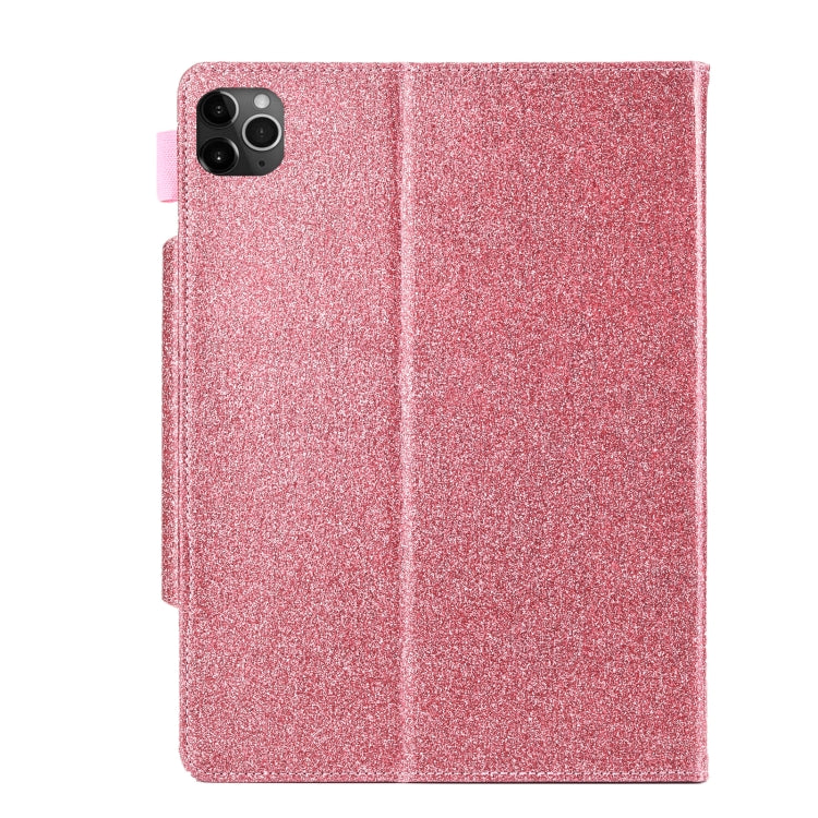 For iPad Pro 11 (2020) & (2018) Big Metal Button Business Tablet PC Protective Leather Case with Bracket & Card Slot & Photo Holder & Wallet(Pink) - iPad Pro 11 (2018) Cases by buy2fix | Online Shopping UK | buy2fix