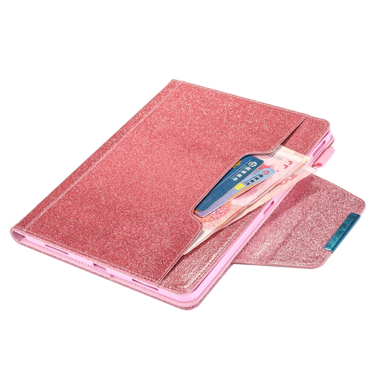 For iPad Pro 11 (2020) & (2018) Big Metal Button Business Tablet PC Protective Leather Case with Bracket & Card Slot & Photo Holder & Wallet(Pink) - iPad Pro 11 (2018) Cases by buy2fix | Online Shopping UK | buy2fix