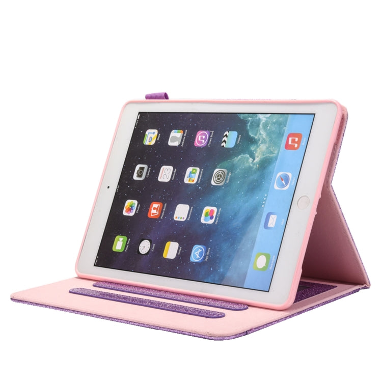 For iPad Pro 11 (2020) & (2018) Big Metal Button Business Tablet PC Protective Leather Case with Bracket & Card Slot & Photo Holder & Wallet(Purple) - iPad Pro 11 (2018) Cases by buy2fix | Online Shopping UK | buy2fix