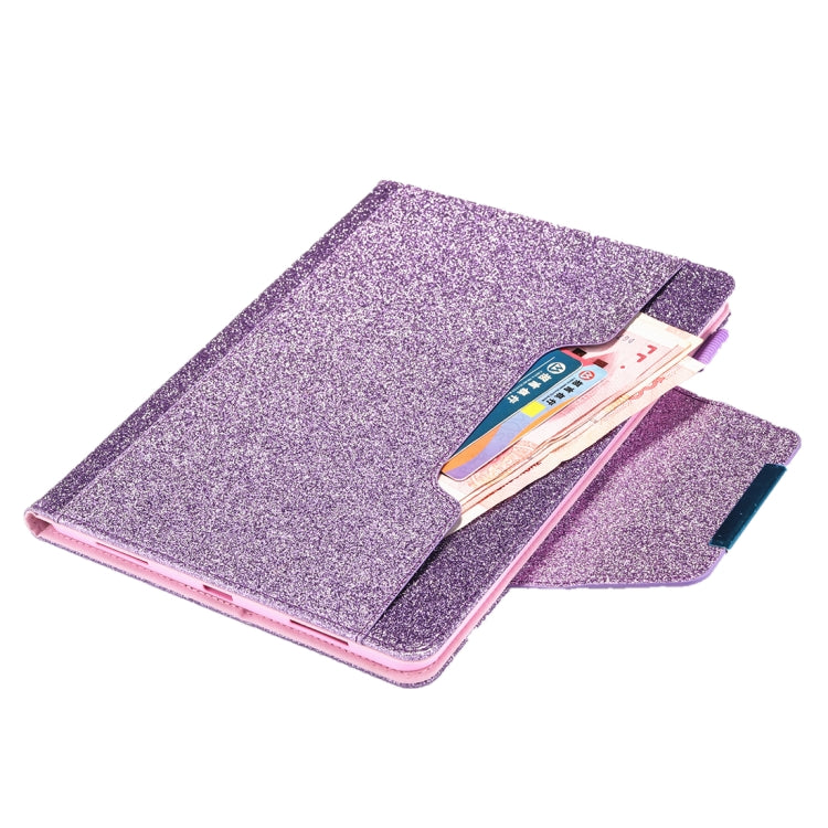For iPad Pro 11 (2020) & (2018) Big Metal Button Business Tablet PC Protective Leather Case with Bracket & Card Slot & Photo Holder & Wallet(Purple) - iPad Pro 11 (2018) Cases by buy2fix | Online Shopping UK | buy2fix