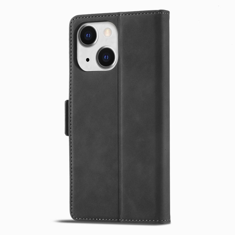 For iPhone 14 Forwenw Dual-side Buckle Leather Phone Case (Black) - iPhone 14 Cases by Forwenw | Online Shopping UK | buy2fix