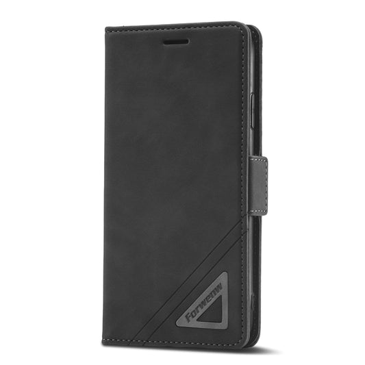 For iPhone X / XS Forwenw Dual-side Buckle Leather Phone Case(Black) - More iPhone Cases by Forwenw | Online Shopping UK | buy2fix