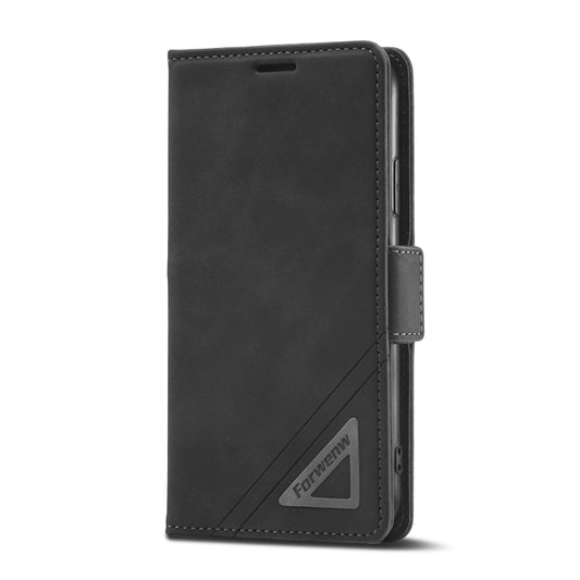 For iPhone XR Forwenw Dual-side Buckle Leather Phone Case(Black) - More iPhone Cases by Forwenw | Online Shopping UK | buy2fix