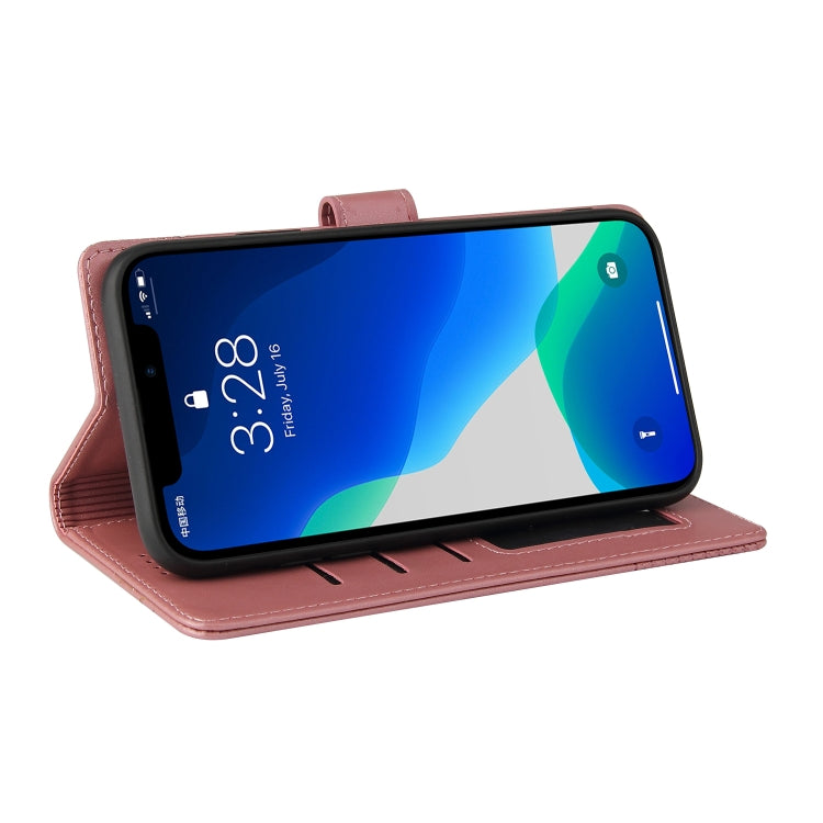 For iPhone 13 Pro Max GQUTROBE Skin Feel Magnetic Leather Phone Case (Rose Gold) - iPhone 13 Pro Max Cases by GQUTROBE | Online Shopping UK | buy2fix