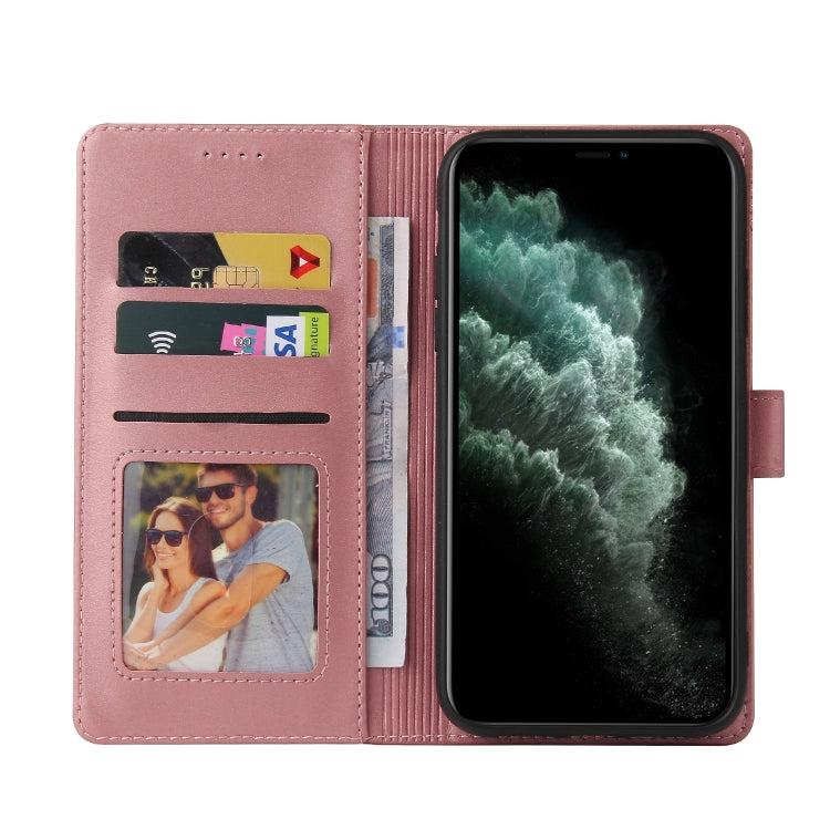 For iPhone 11 Pro GQUTROBE Skin Feel Magnetic Leather Phone Case (Rose Gold) - iPhone 11 Pro Cases by GQUTROBE | Online Shopping UK | buy2fix