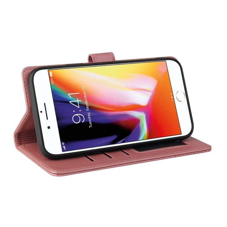 GQUTROBE Skin Feel Magnetic Leather Phone Case For iPhone 8 Plus / 7 Plus(Rose Gold) - More iPhone Cases by GQUTROBE | Online Shopping UK | buy2fix