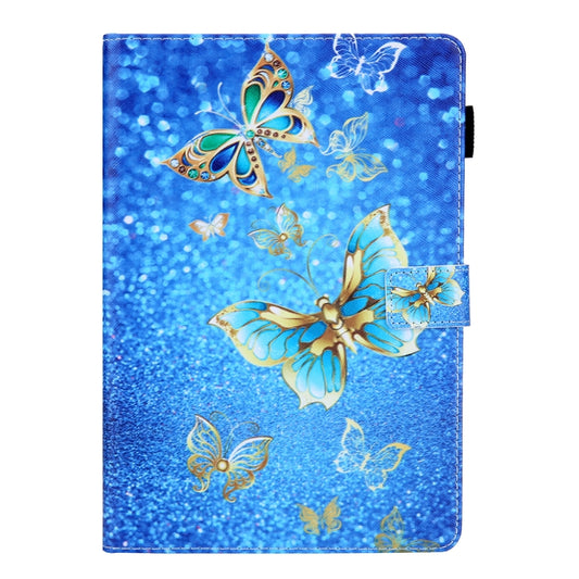 For iPad Pro 11 (2020) & (2018) Painted Pattern Tablet PC Protective Leather Case with Bracket & Card Slot & Photo Holder(Golden Butterfly) - iPad Pro 11 (2018) Cases by buy2fix | Online Shopping UK | buy2fix