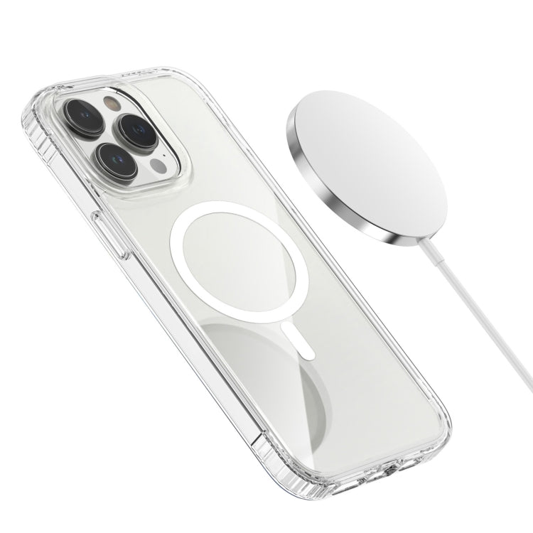 For iPhone 14 Pro Max MagSafe Magnetic Phone Case(Transparent) - iPhone 14 Pro Max Cases by buy2fix | Online Shopping UK | buy2fix