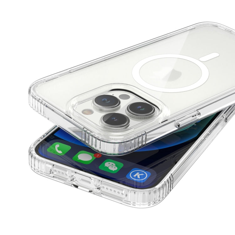 For iPhone 14 Pro Max MagSafe Magnetic Phone Case(Transparent) - iPhone 14 Pro Max Cases by buy2fix | Online Shopping UK | buy2fix