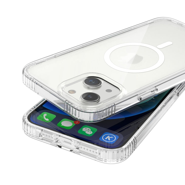 For iPhone 14 MagSafe Magnetic Phone Case (Transparent) by buy2fix