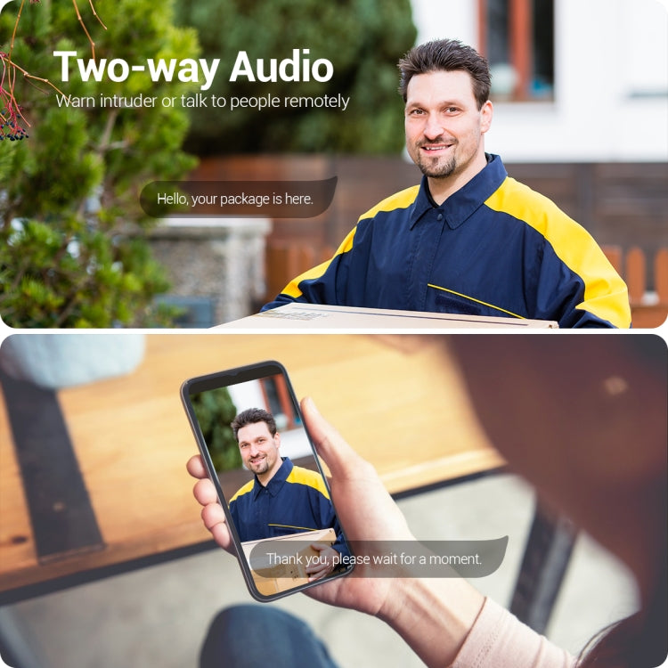 ESCAM QF300 4MP Smart WiFi IP Camera Support AI Humanoid Detection/Auto Tracking/Cloud Storage/Two-way Voice Night Vision, Plug Type:EU Plug - Wireless Camera by buy2fix | Online Shopping UK | buy2fix