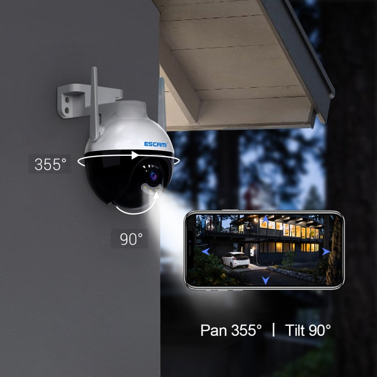 ESCAM QF300 4MP Smart WiFi IP Camera Support AI Humanoid Detection/Auto Tracking/Cloud Storage/Two-way Voice Night Vision, Plug Type:EU Plug - Wireless Camera by buy2fix | Online Shopping UK | buy2fix