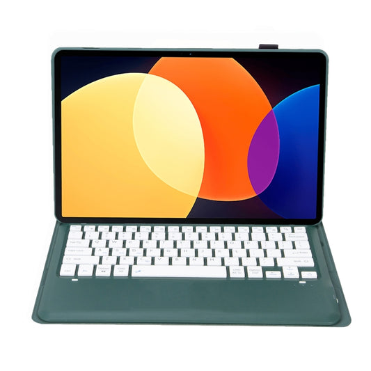 A0N4 Detachable Sheep Pattern TPU Bluetooth Keyboard Tablet Leather Case For Xiaomi Pad 5 Pro 12.4(Dark Green) by buy2fix