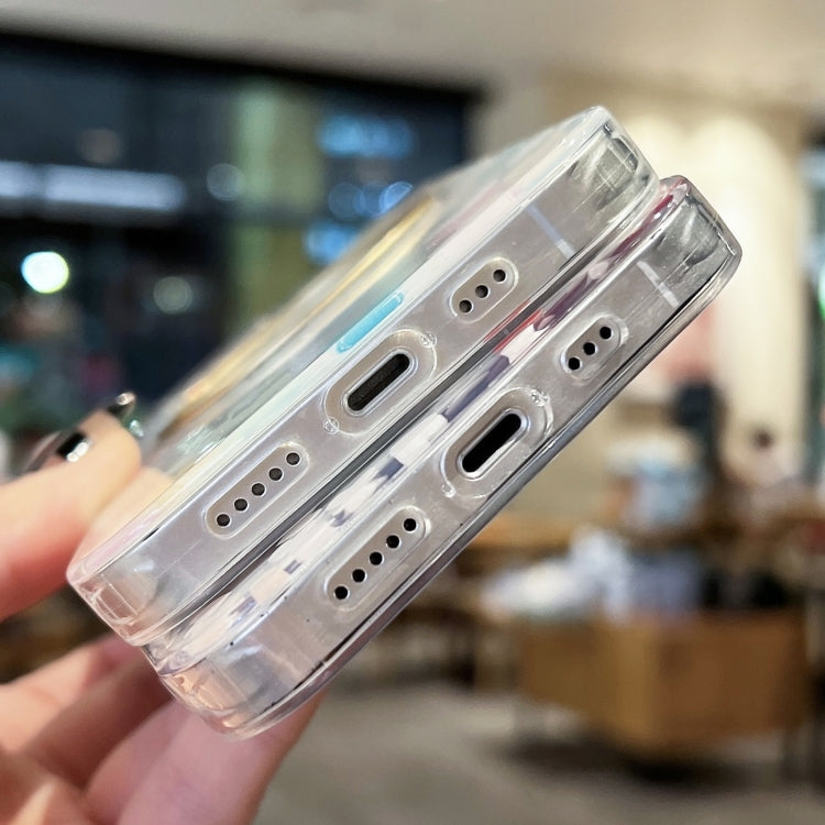 For iPhone 12 Pro Max Love Heart MagSafe Phone Case(Pink Red) by buy2fix