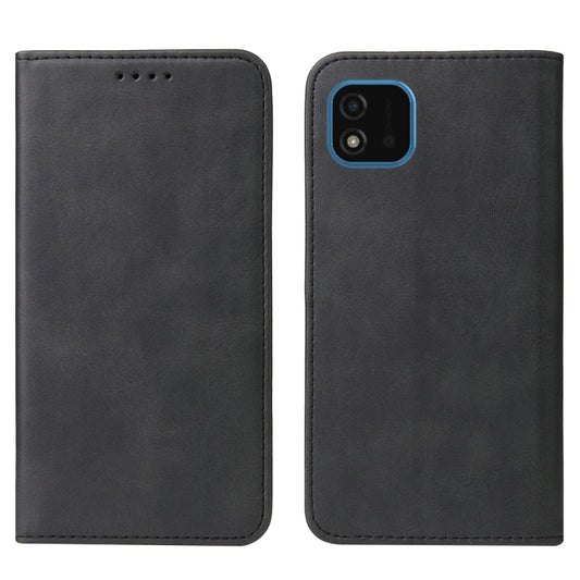 For Realme C11 2021 Magnetic Closure Leather Phone Case(Black) by buy2fix