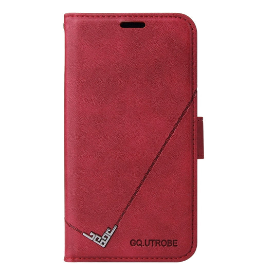 For iPhone 11 GQUTROBE Right Angle Leather Phone Case (Red) - iPhone 11 Cases by GQUTROBE | Online Shopping UK | buy2fix
