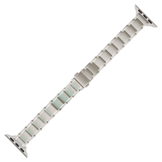 Three Beads Metal Watch Band For Apple Watch Ultra 49mm&Watch Ultra 2 49mm / Series 9&8&7 45mm / SE 3&SE 2&6&SE&5&4 44mm / 3&2&1 42mm(Starlight) by buy2fix