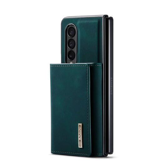 For Samsung Galaxy Z Fold4 DG.MING M1 Series 3-Fold Multi Card Wallet Phone Case(Green) by DG.MING