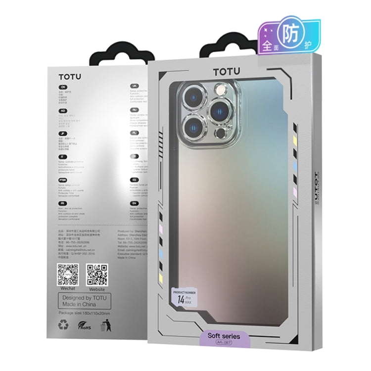 For iPhone 14 Pro TOTUDESIGN AA-067 Soft Series TPU Phone Case(Transparent) - iPhone 14 Pro Cases by TOTUDESIGN | Online Shopping UK | buy2fix