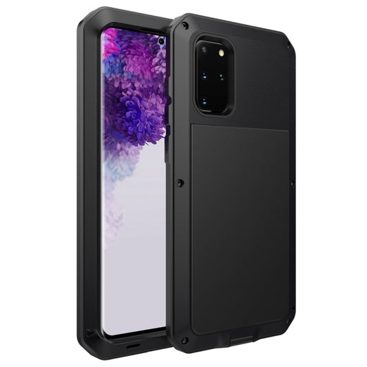 For Galaxy S20+ Shockproof Life Waterproof Silicone + Zinc Alloy Protective Case(Black) - Galaxy Phone Cases by buy2fix | Online Shopping UK | buy2fix