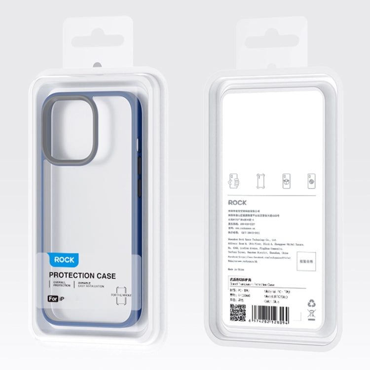 For iPhone 14 ROCK Guard Transparent Phone Case (Black) - iPhone 14 Cases by ROCK | Online Shopping UK | buy2fix