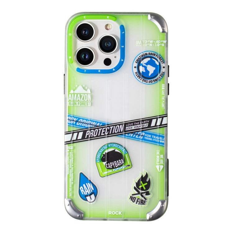 For iPhone 14 Pro Max ROCK InShare Travel Series PC+TPU Phone Case (Tropical Rainforest) - iPhone 14 Pro Max Cases by ROCK | Online Shopping UK | buy2fix