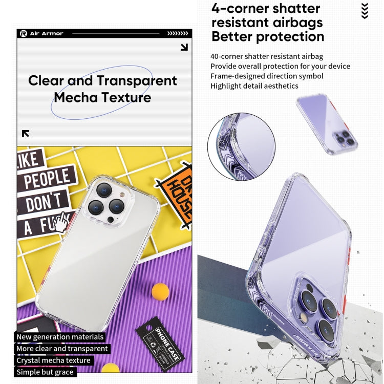 For iPhone 14 Plus ROCK Air InShare Phone Case (Transparent) - iPhone 14 Plus Cases by ROCK | Online Shopping UK | buy2fix