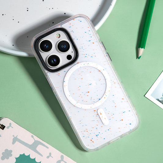 For iPhone 14 Pro Max ROCK Guard Ink Splash MagSafe Phone Case (White) by ROCK