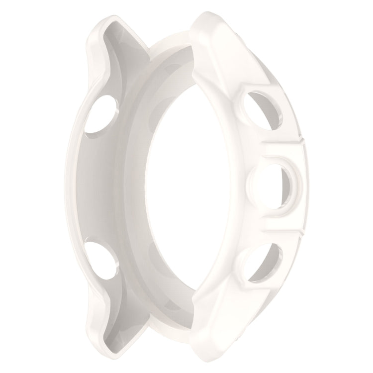 For Garmin Forerunner 255S TPU Armor Hollow Protective Case(Ivory White) - Watch Cases by buy2fix | Online Shopping UK | buy2fix