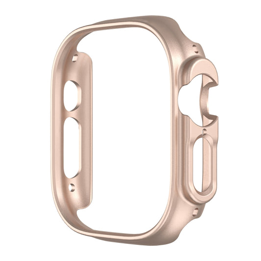 For Apple Watch Ultra 1 / 2 / 3 49mm Half-inclusive Frosted PC Protective Case(Rose Gold) by buy2fix