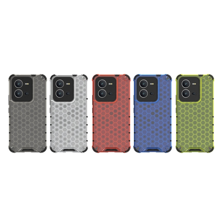 For vivo V25 5G / X80 Lite 5G Honeycomb Phone Case(Black) by buy2fix