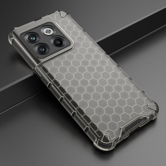 For OnePlus 10T Honeycomb Phone Case(Black) by buy2fix
