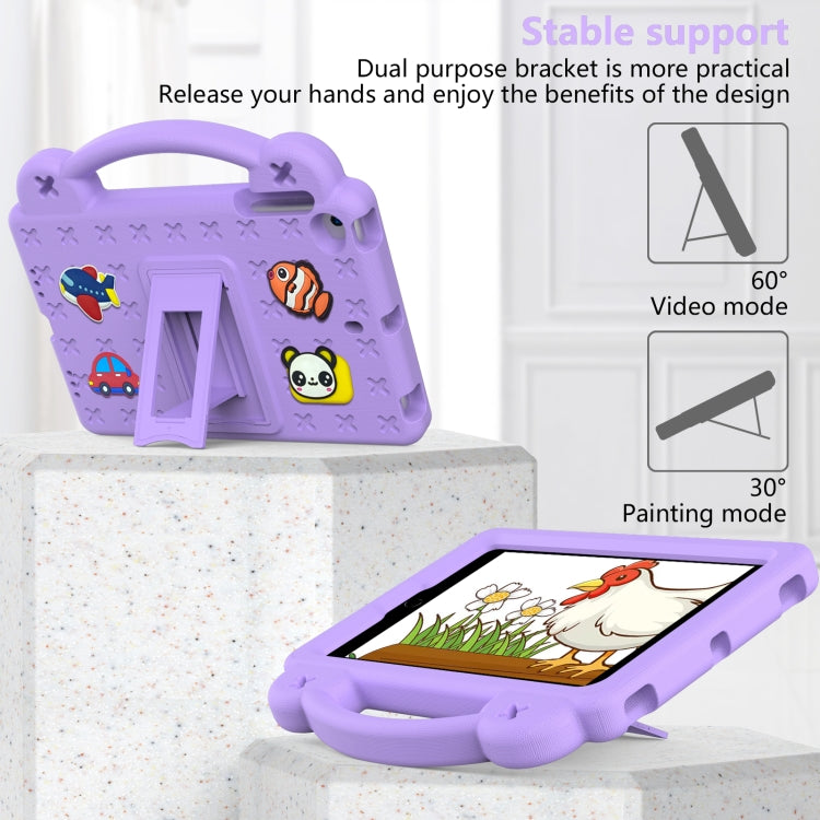Handle Kickstand Children EVA Shockproof Tablet Case For iPad mini 1 / 2 / 3 / 4 / 5(Light Purple) - More iPad Cases by buy2fix | Online Shopping UK | buy2fix