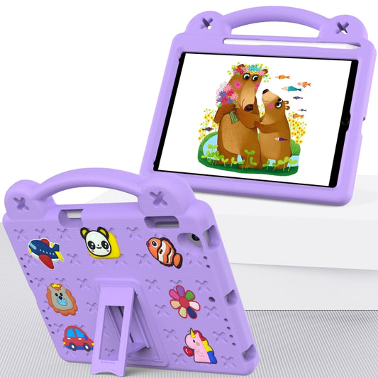 Handle Kickstand Children EVA Shockproof Tablet Case For iPad Air / Air 2 / iPad 5 / 6 / Pro 9.7(Light Purple) - More iPad Cases by buy2fix | Online Shopping UK | buy2fix