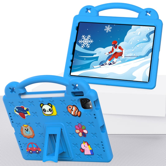 Handle Kickstand Children EVA Shockproof Tablet Case For iPad Air 2020 / 2022 10.9(Sky Blue) - More iPad Cases by buy2fix | Online Shopping UK | buy2fix