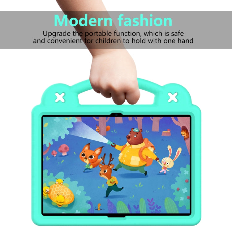 For Lenovo Tab M10 X605 / X505 / Tab P10 X705 Handle Kickstand Children EVA Shockproof Tablet Case(Mint Green) - Lenovo by buy2fix | Online Shopping UK | buy2fix