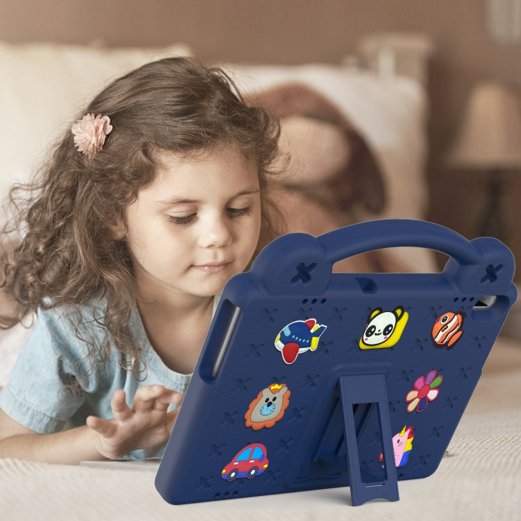 For Huawei MediaPad T5 10.1 Handle Kickstand Children EVA Shockproof Tablet Case(Navy Blue) - Huawei by buy2fix | Online Shopping UK | buy2fix