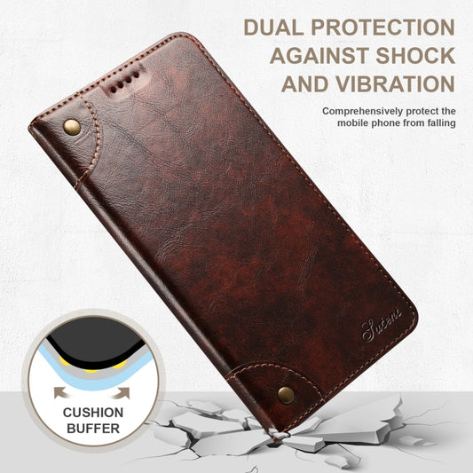 For iPhone 14 Pro Baroque Simple Flip Leather Phone Case(Dark Brown) - iPhone 14 Pro Cases by buy2fix | Online Shopping UK | buy2fix