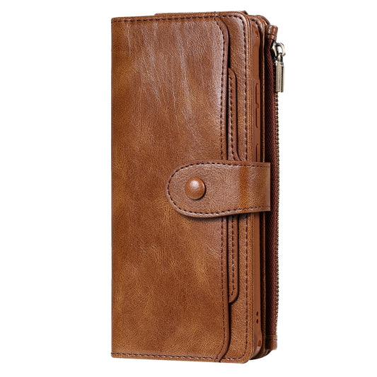 For Galaxy S20 Ultra Multifunctional Retro Detachable Magnetic Horizontal Flip Leather Case with Card Slots & Holder & Wallet & Photo Frame(Brown) - Galaxy Phone Cases by buy2fix | Online Shopping UK | buy2fix