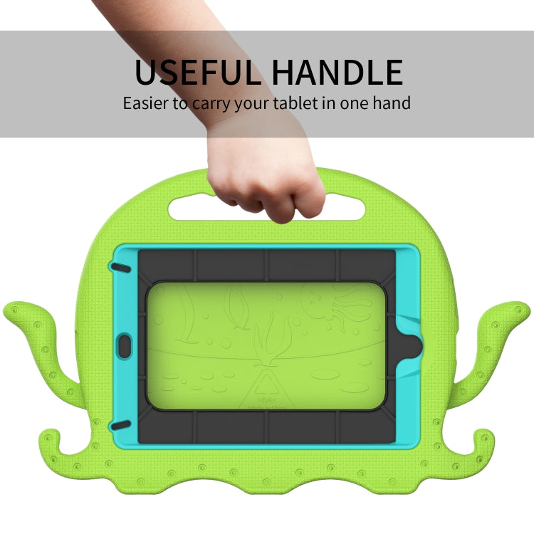 For iPad mini 1 / 2 / 3 / 4 / 5 Octopus Style EVA + PC Tablet Case with Strap(Grass Green) - iPad mini (2019) / mini 5 Cases by buy2fix | Online Shopping UK | buy2fix