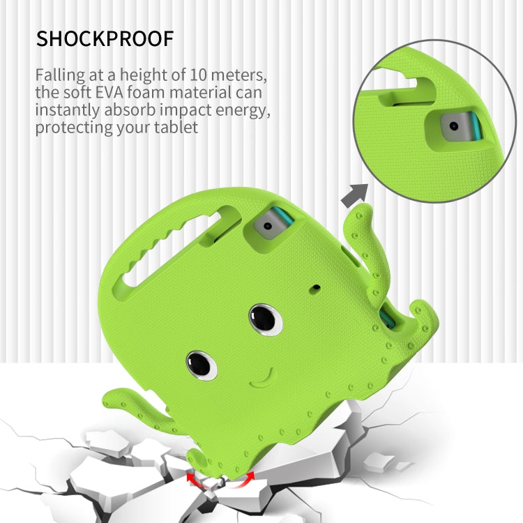 For iPad mini 1 / 2 / 3 / 4 / 5 Octopus Style EVA + PC Tablet Case with Strap(Grass Green) - iPad mini (2019) / mini 5 Cases by buy2fix | Online Shopping UK | buy2fix