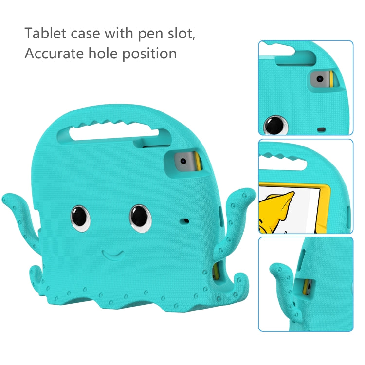 For iPad mini 1 / 2 / 3 / 4 / 5 Octopus Style EVA + PC Tablet Case with Strap(Glacial Green) - iPad mini (2019) / mini 5 Cases by buy2fix | Online Shopping UK | buy2fix