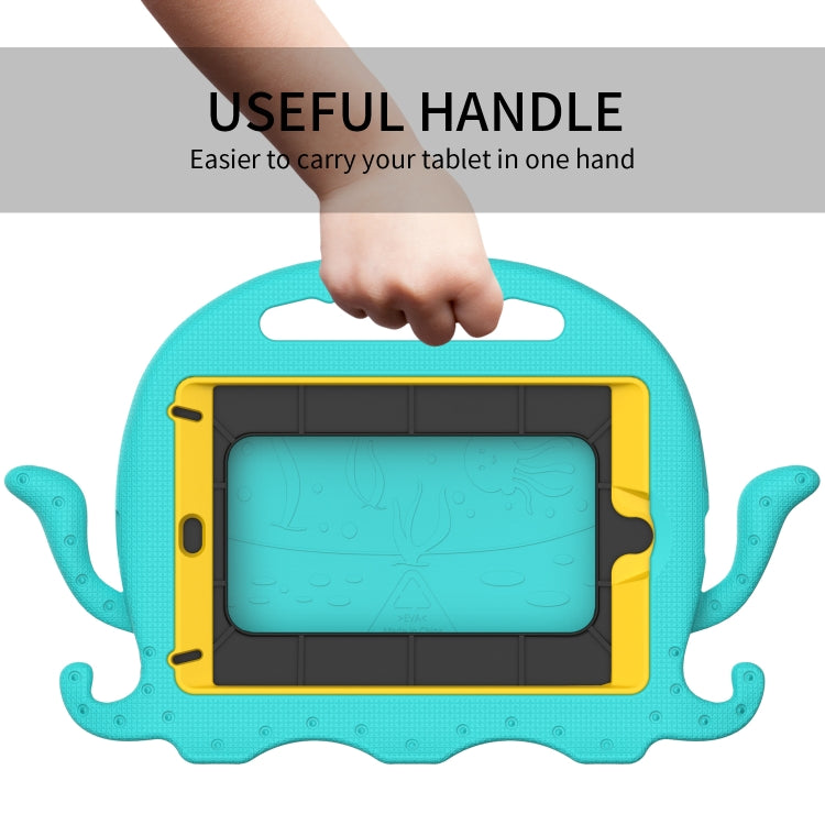 For iPad mini 1 / 2 / 3 / 4 / 5 Octopus Style EVA + PC Tablet Case with Strap(Glacial Green) - iPad mini (2019) / mini 5 Cases by buy2fix | Online Shopping UK | buy2fix
