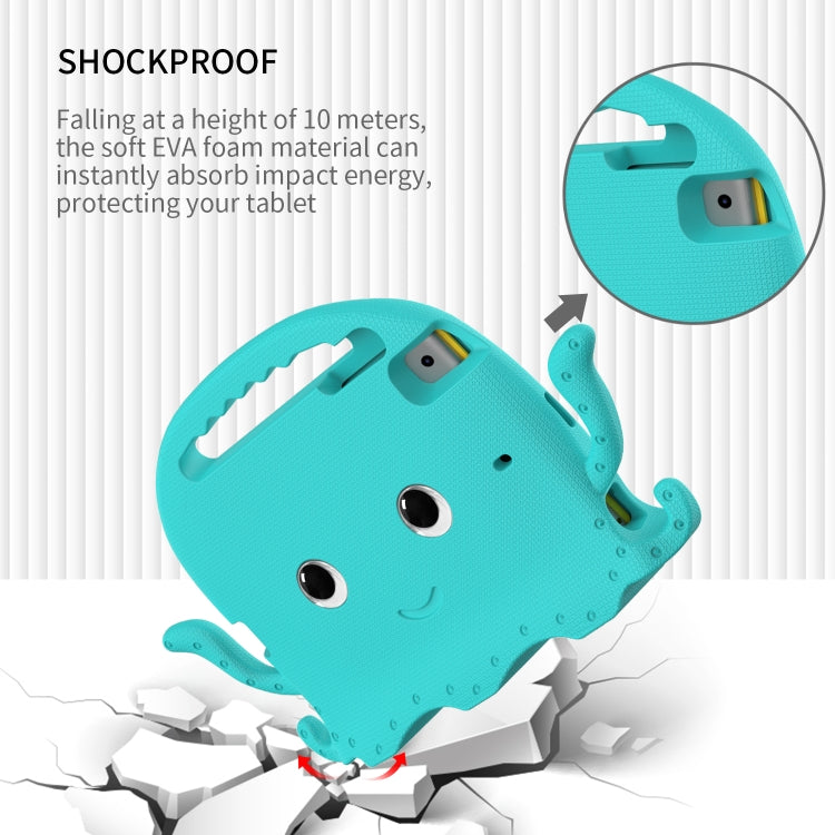 For iPad mini 1 / 2 / 3 / 4 / 5 Octopus Style EVA + PC Tablet Case with Strap(Glacial Green) - iPad mini (2019) / mini 5 Cases by buy2fix | Online Shopping UK | buy2fix
