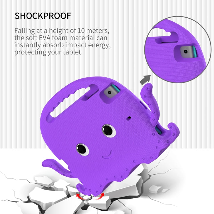 For iPad mini 1 / 2 / 3 / 4 / 5 Octopus Style EVA + PC Tablet Case with Strap(Purple) - iPad mini (2019) / mini 5 Cases by buy2fix | Online Shopping UK | buy2fix