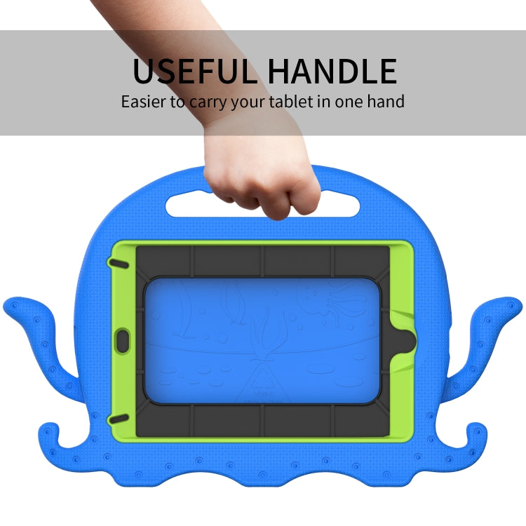 For iPad mini 1 / 2 / 3 / 4 / 5 Octopus Style EVA + PC Tablet Case with Strap(Blue) - iPad mini (2019) / mini 5 Cases by buy2fix | Online Shopping UK | buy2fix